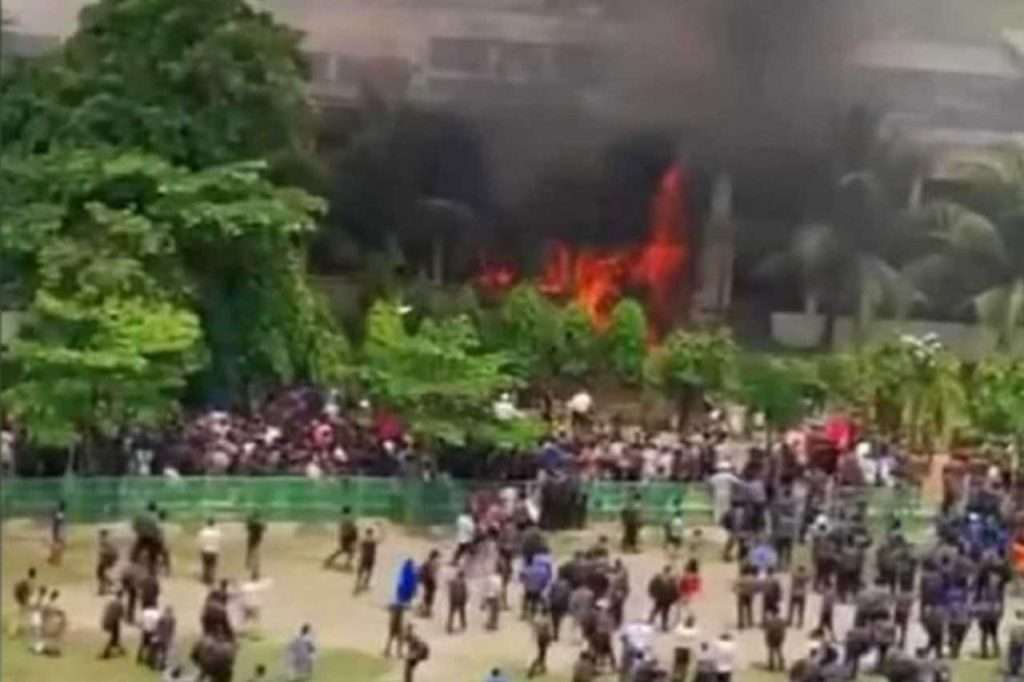 Bangladesh Air Force Training Aircraft Crashes at Milestone College Campus in Uttara