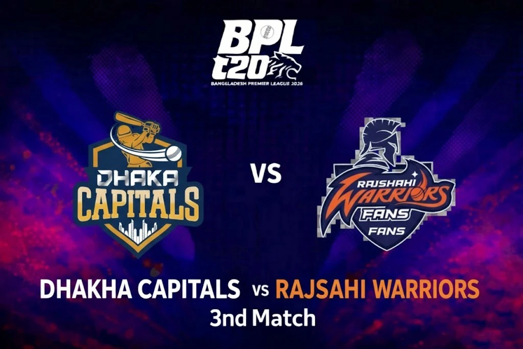 Dhaka Capitals vs Rajshahi Warriors, 3rd Match