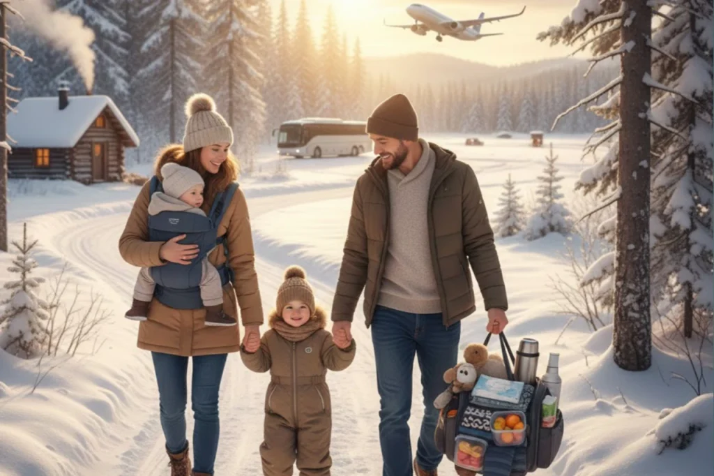 Things to keep in mind before traveling with kids in winter