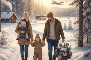 Things to keep in mind before traveling with kids in winter